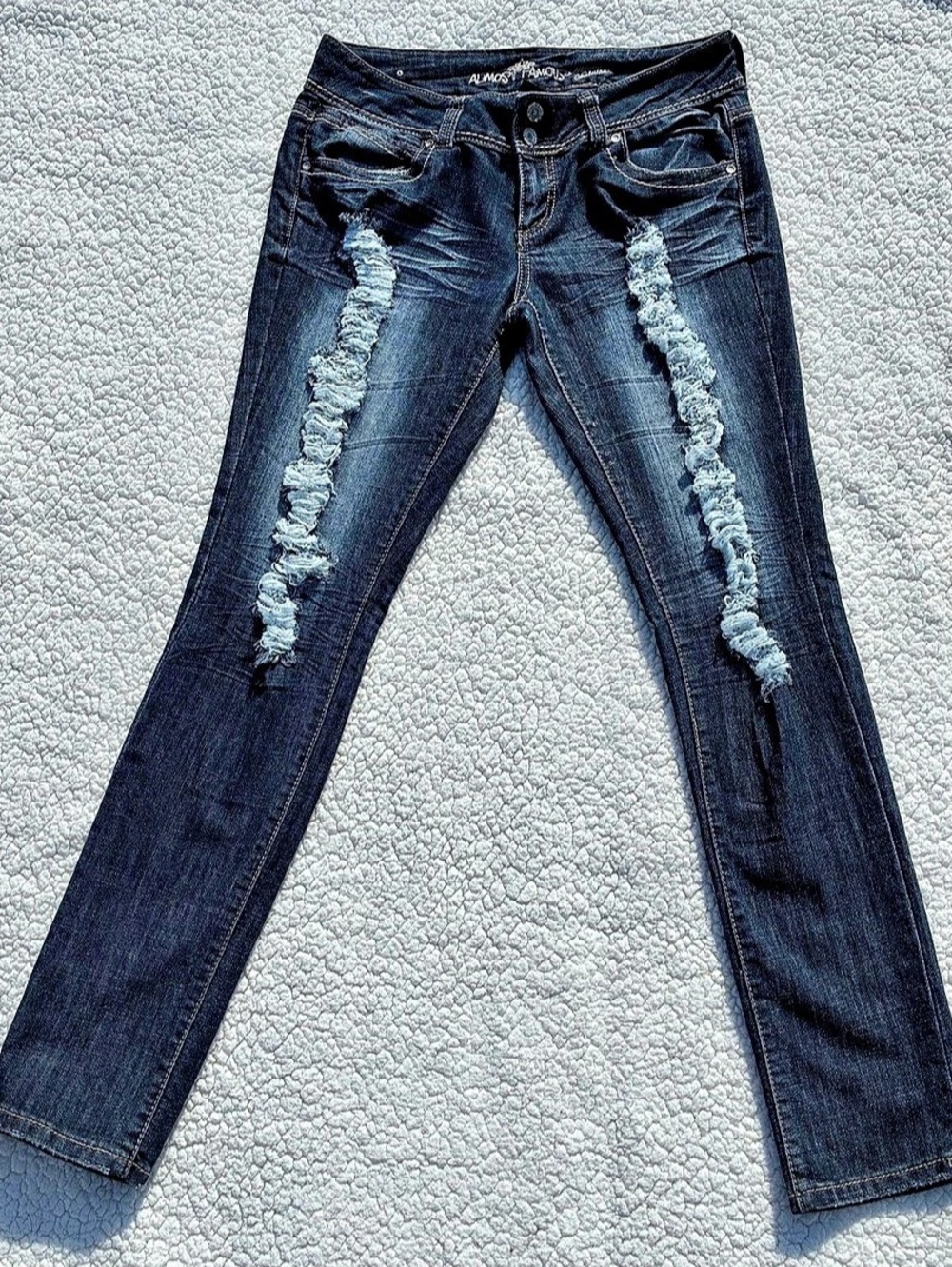 Almost Famous Y2K Skinny Jeans Distressed Skinny Jeans